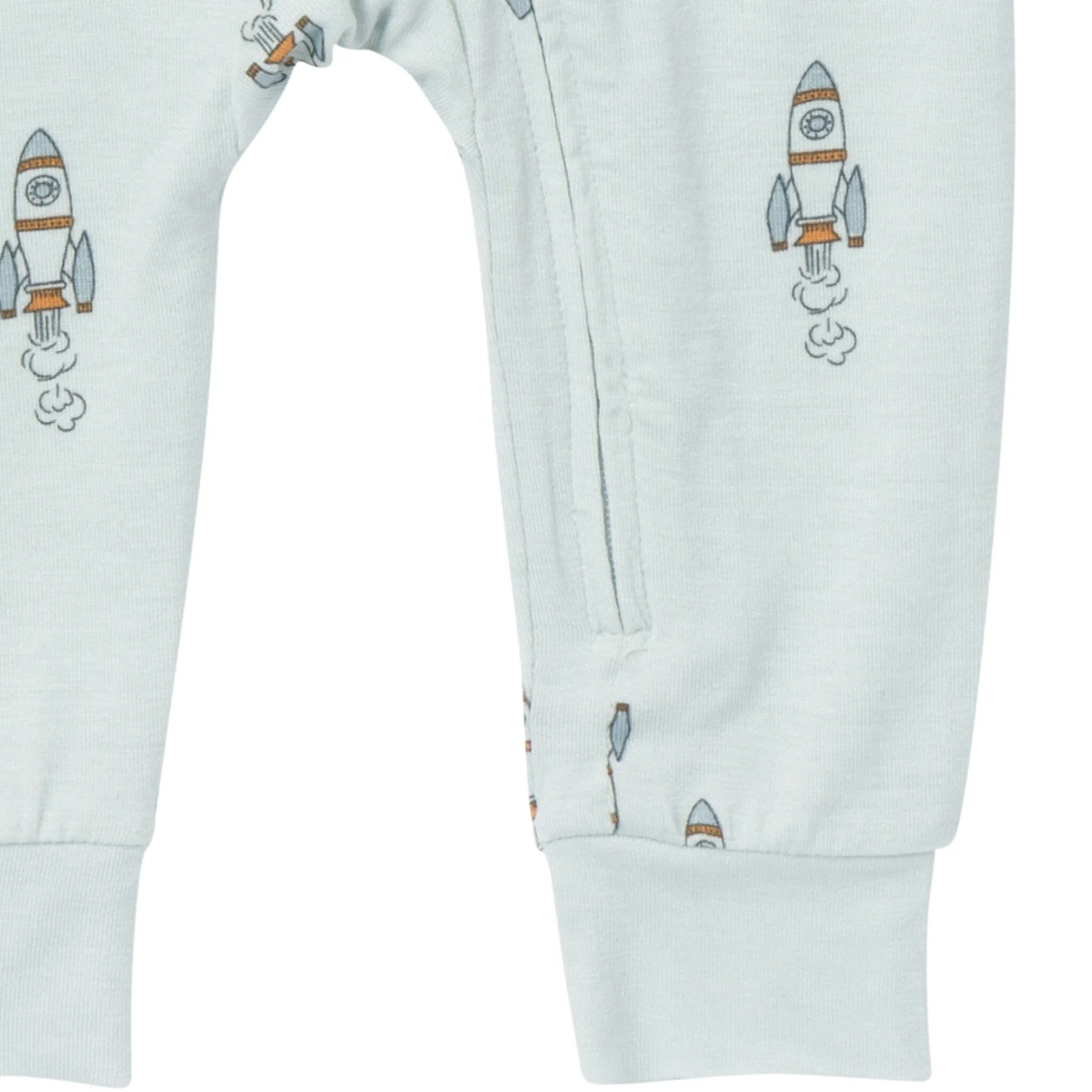 2-Pack Baby & Toddler Boys Light Sky Spaceship Snug Fitting Footless Pajamas