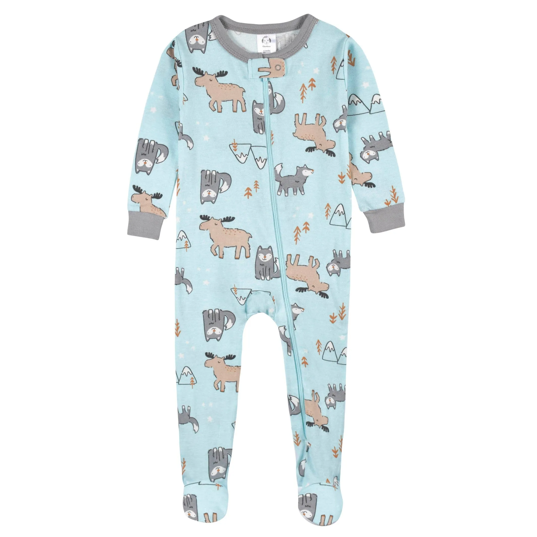 2-Pack Baby & Toddler Boys Polar Pals Snug Fit Footed Cotton Pajamas