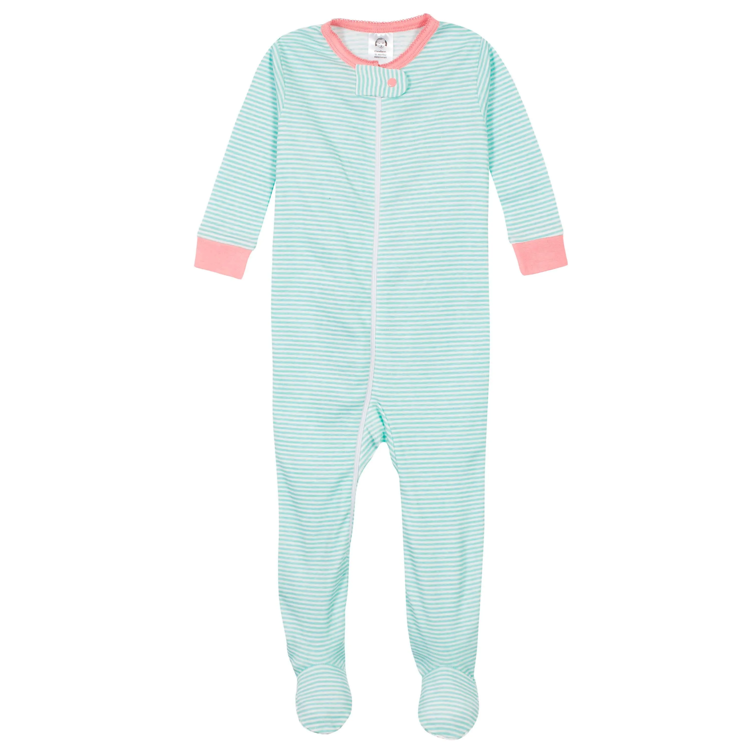 2-Pack Baby & Toddler Girls Llama Snug Fit Footed Cotton Pajamas