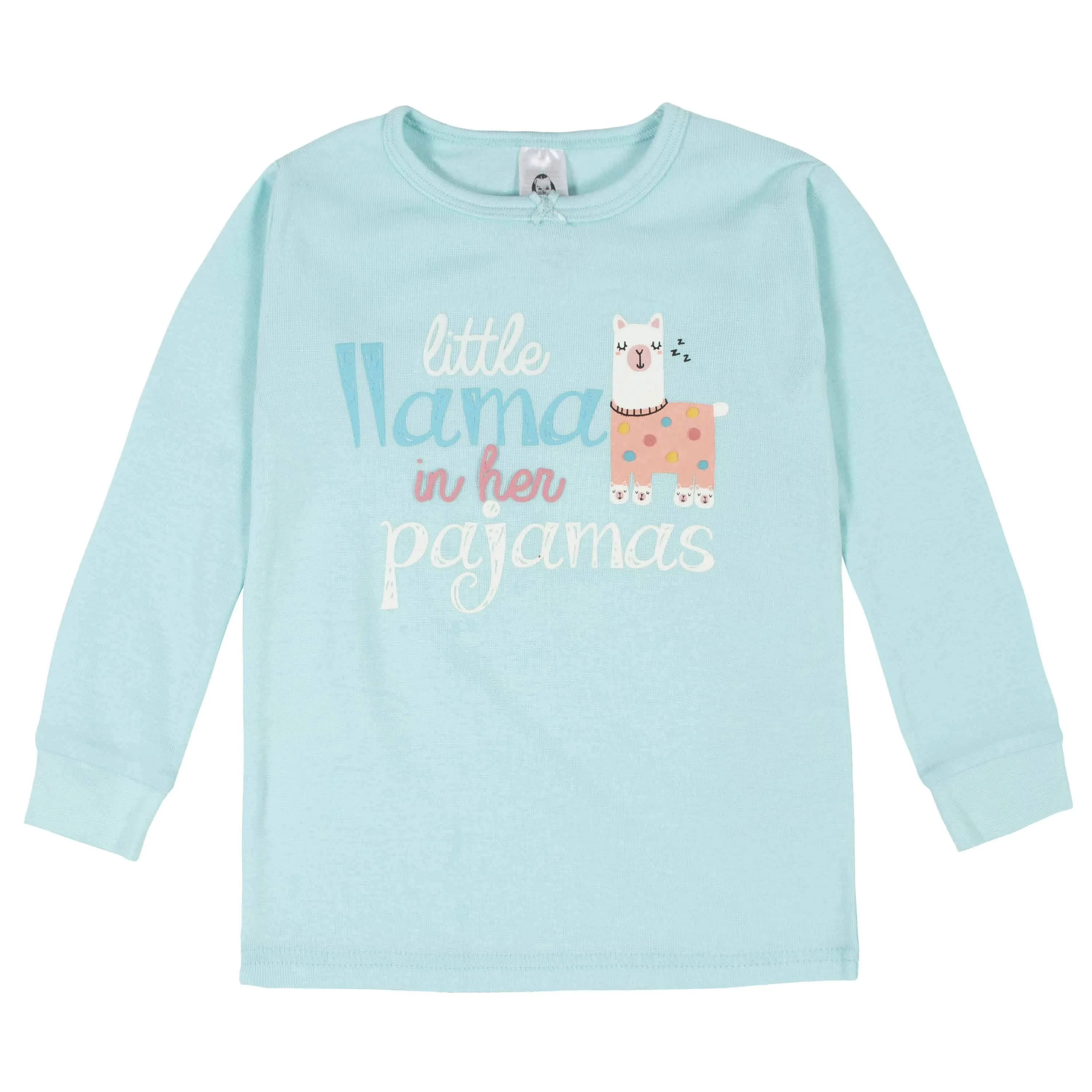 4-Piece Infant & Toddler Girls Llama Snug Fit Cotton Pajamas