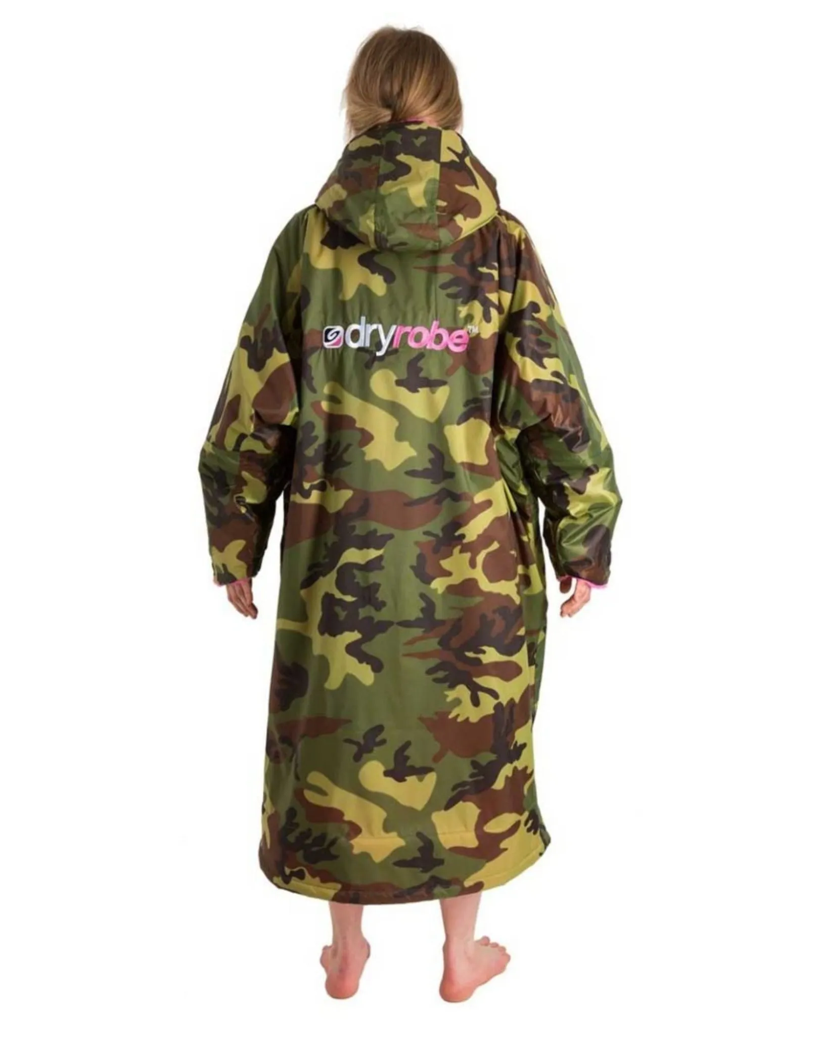 Advance Long Sleeve Adult Robe - Camouflage Pink