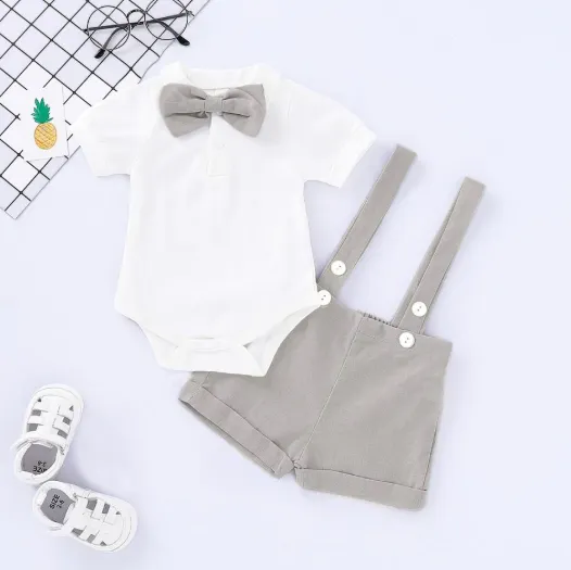 ARCHIE BOW TIE BODYSUIT & OVERALLS