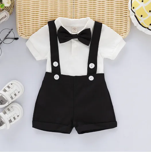 ARCHIE BOW TIE BODYSUIT & OVERALLS