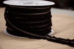 Black/Bronze Chain Braid Trim