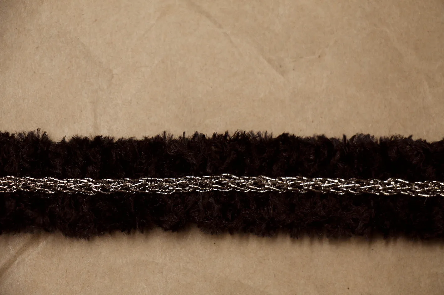 Black/Bronze Chain Braid Trim