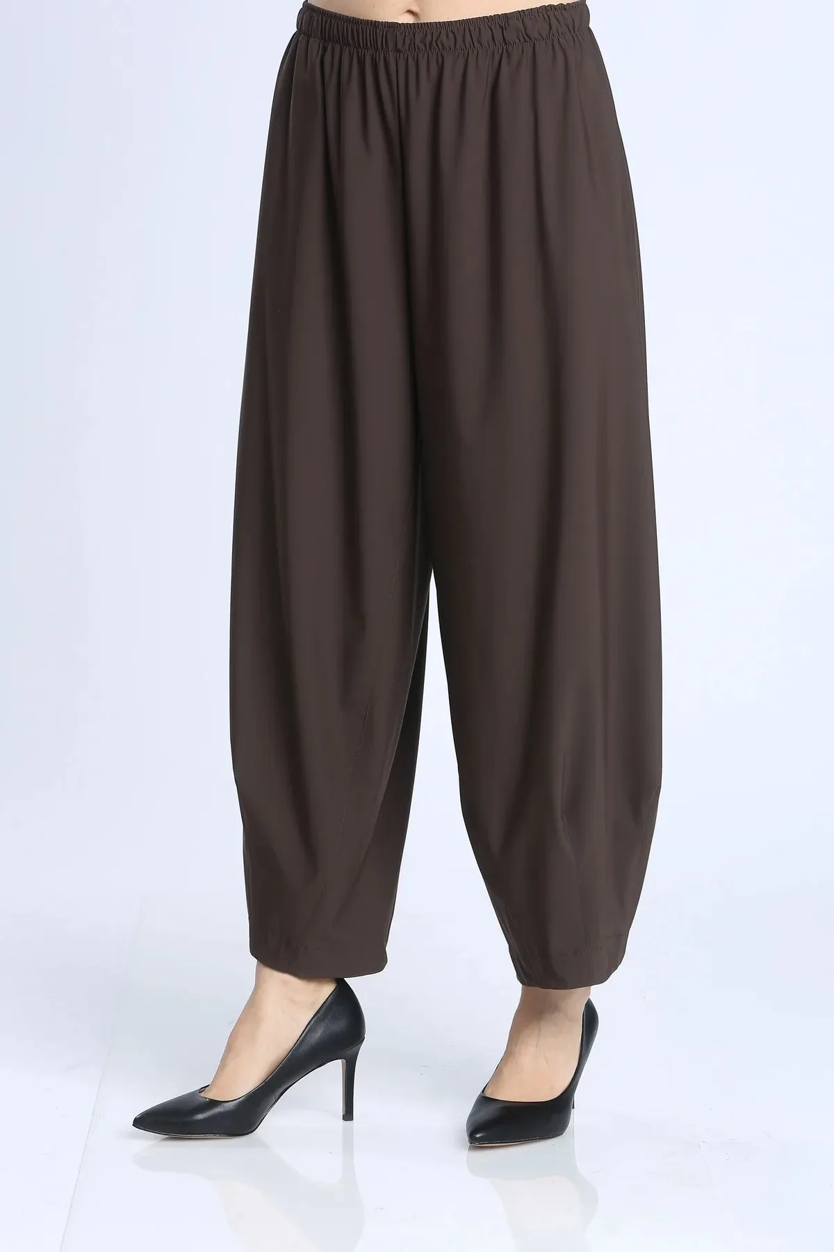 Brown Balloon Full Length Pant