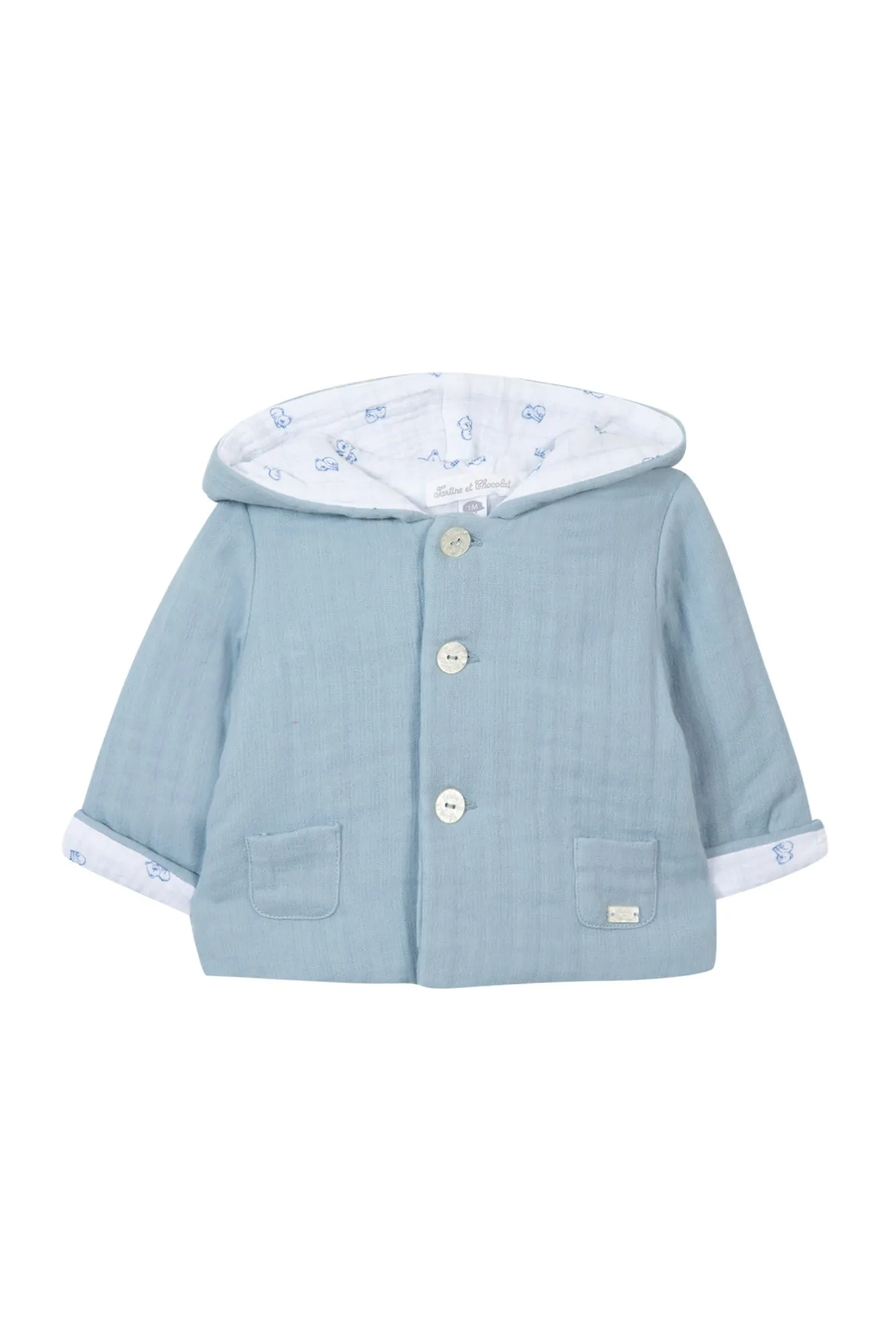 Coat - Blue Cotton Gauze