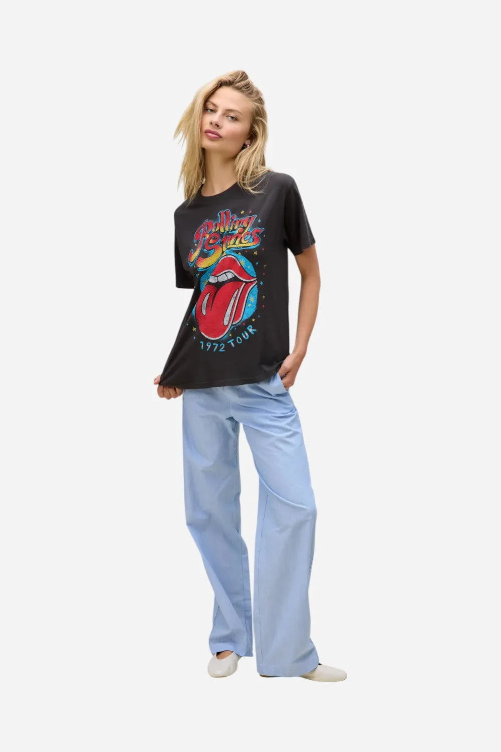 Daydreamer LA Rolling Stones 1972 Tour Boyfriend Tee