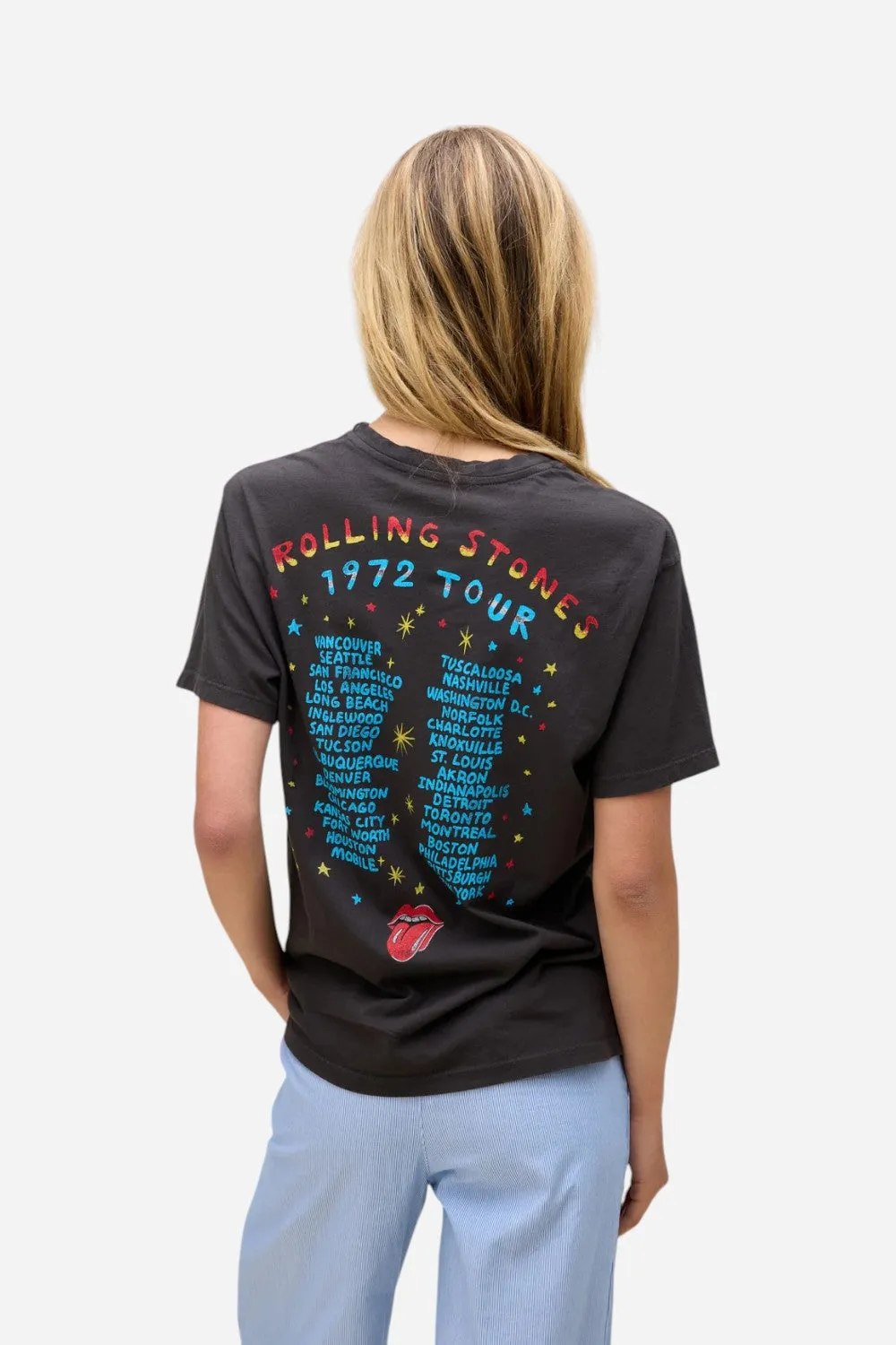 Daydreamer LA Rolling Stones 1972 Tour Boyfriend Tee