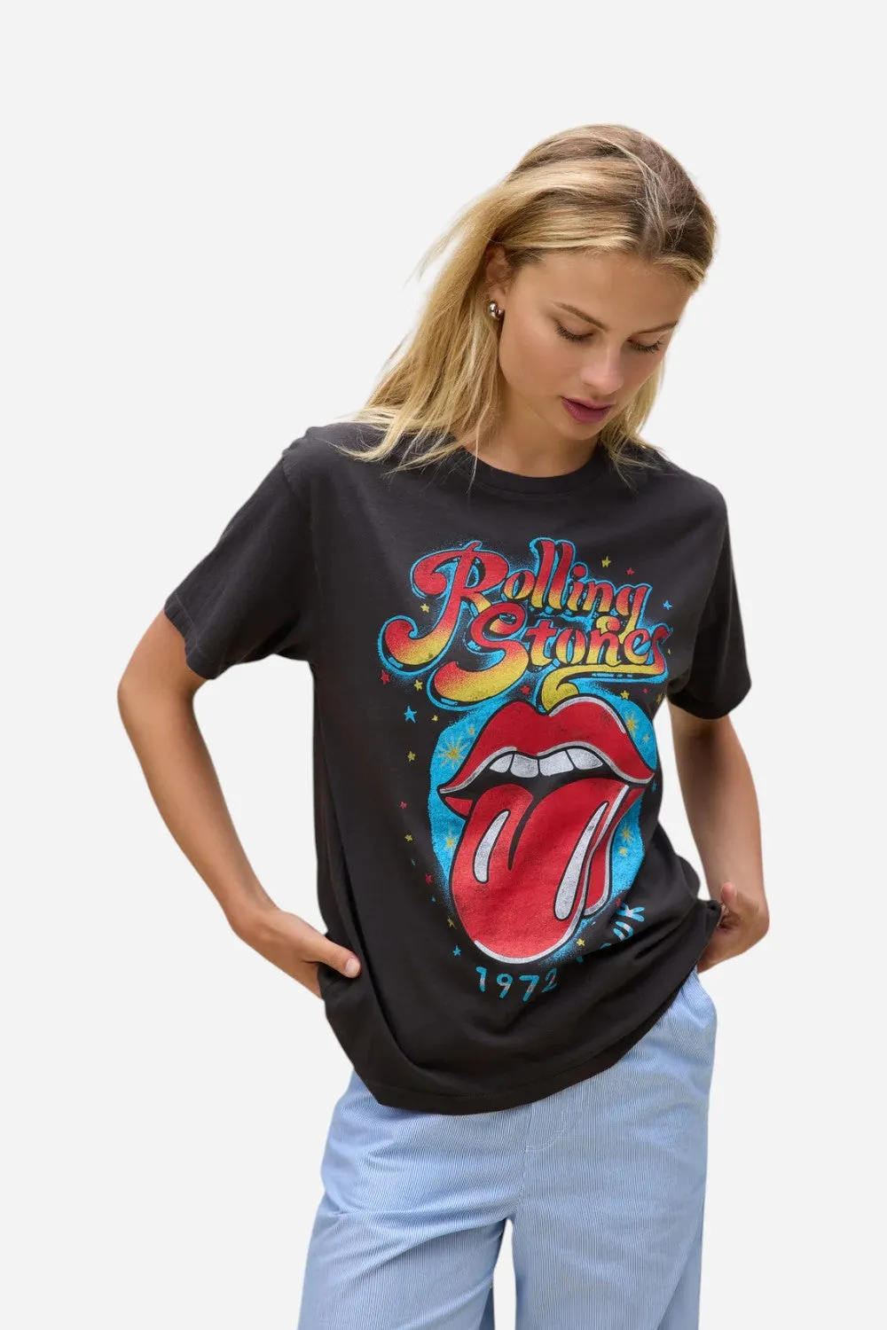 Daydreamer LA Rolling Stones 1972 Tour Boyfriend Tee