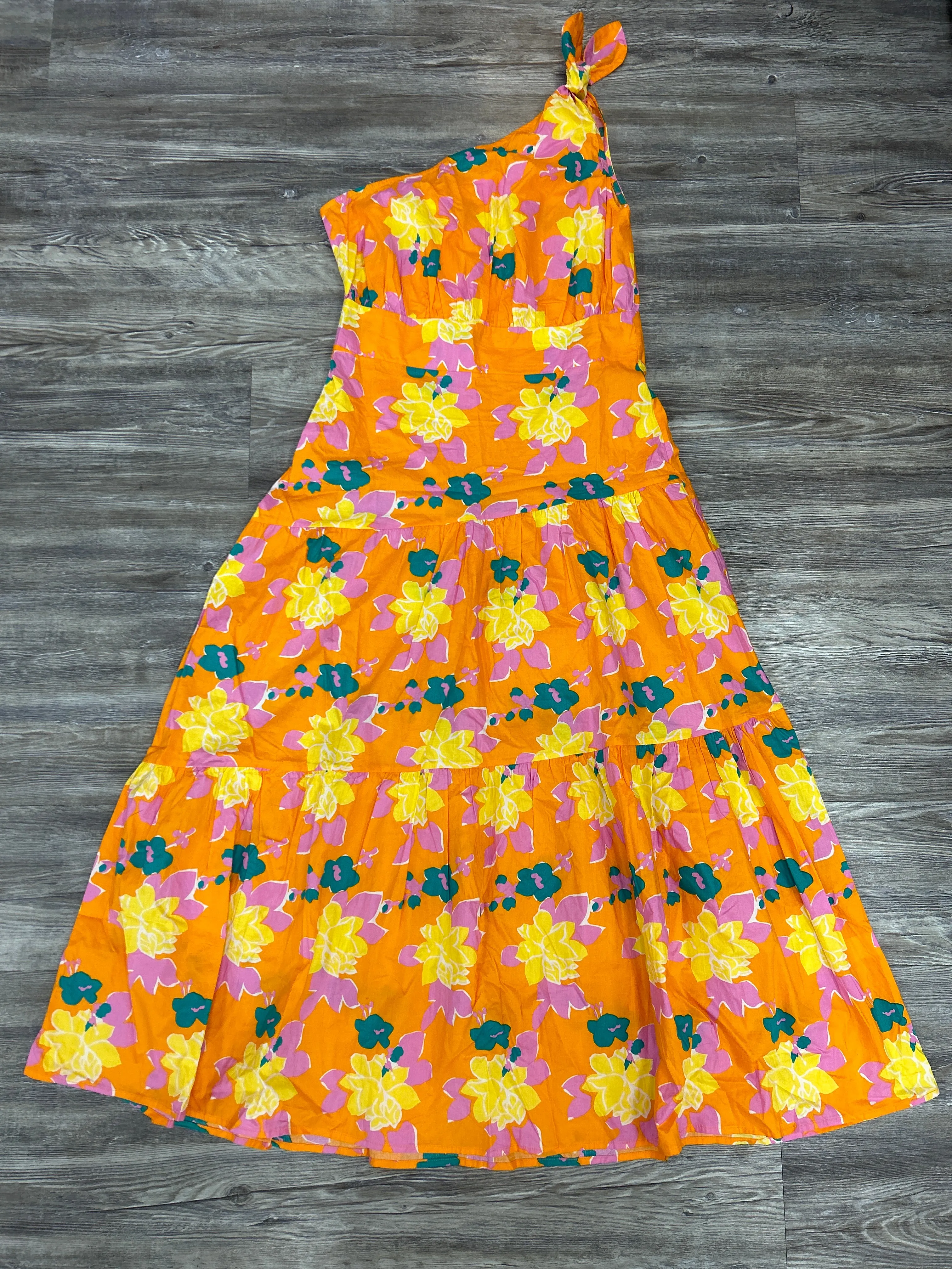 Dress Party Midi By Petal & Pup In Orange & Pink, Size: M