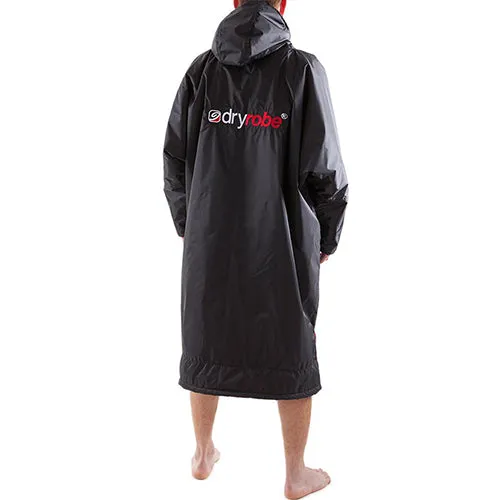 Dryrobe Advance Changing Robe Long Sleeved - Black/Red