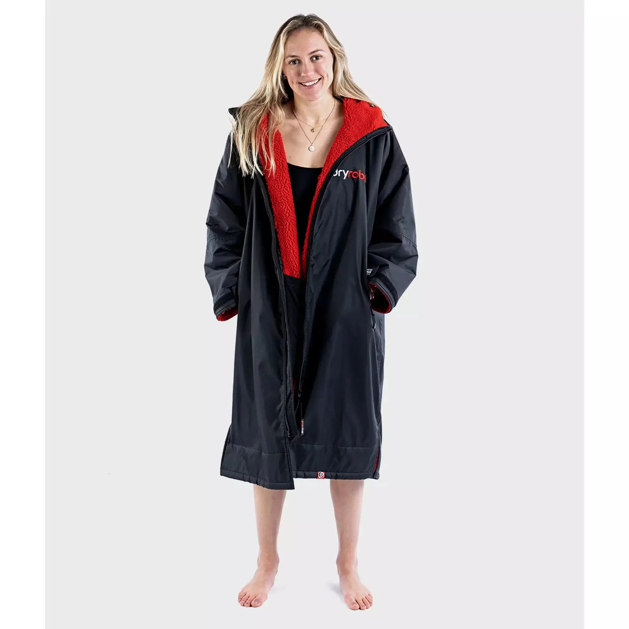 Dryrobe Advance Long Sleeve Black /Red