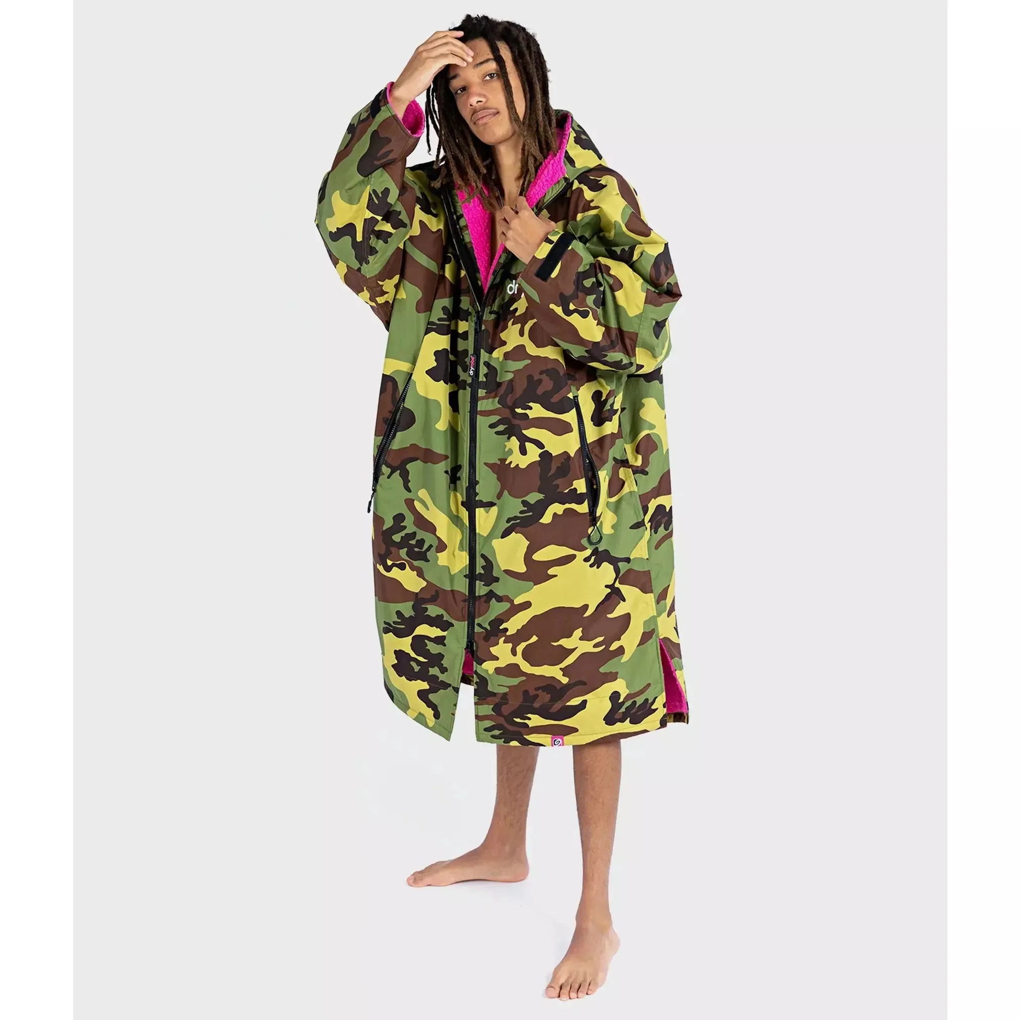 Dryrobe advance long sleeve camo/pink