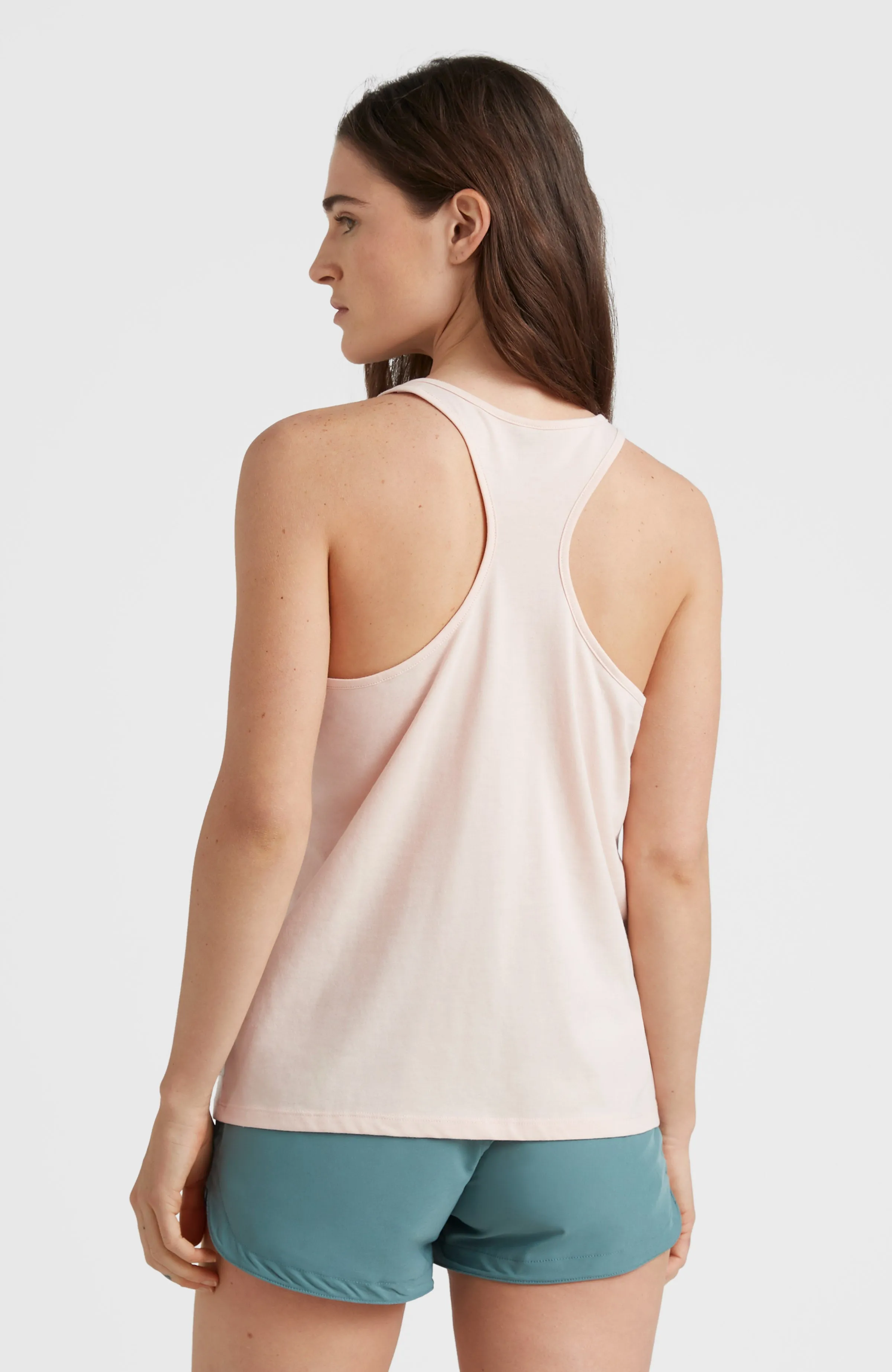 Essentials Racer Back Tanktop | Peach Whip