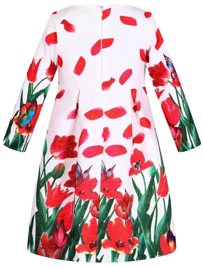 Floral Petal Print Dress