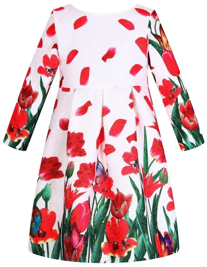 Floral Petal Print Dress