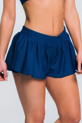 Flowy Athletic Short in Navy