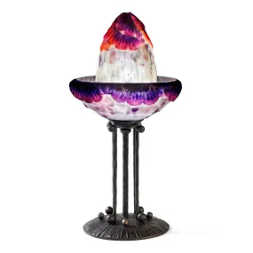 Gabriel Argy-Rousseau Pâte de Verre "Fleurs Tropicales" Table Lamp