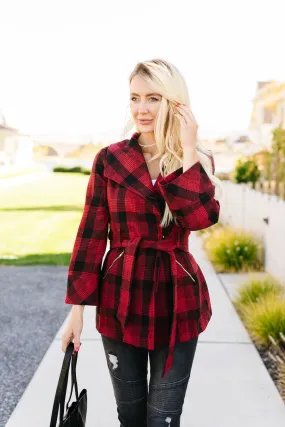 Gentle Breeze Plaid Jacket