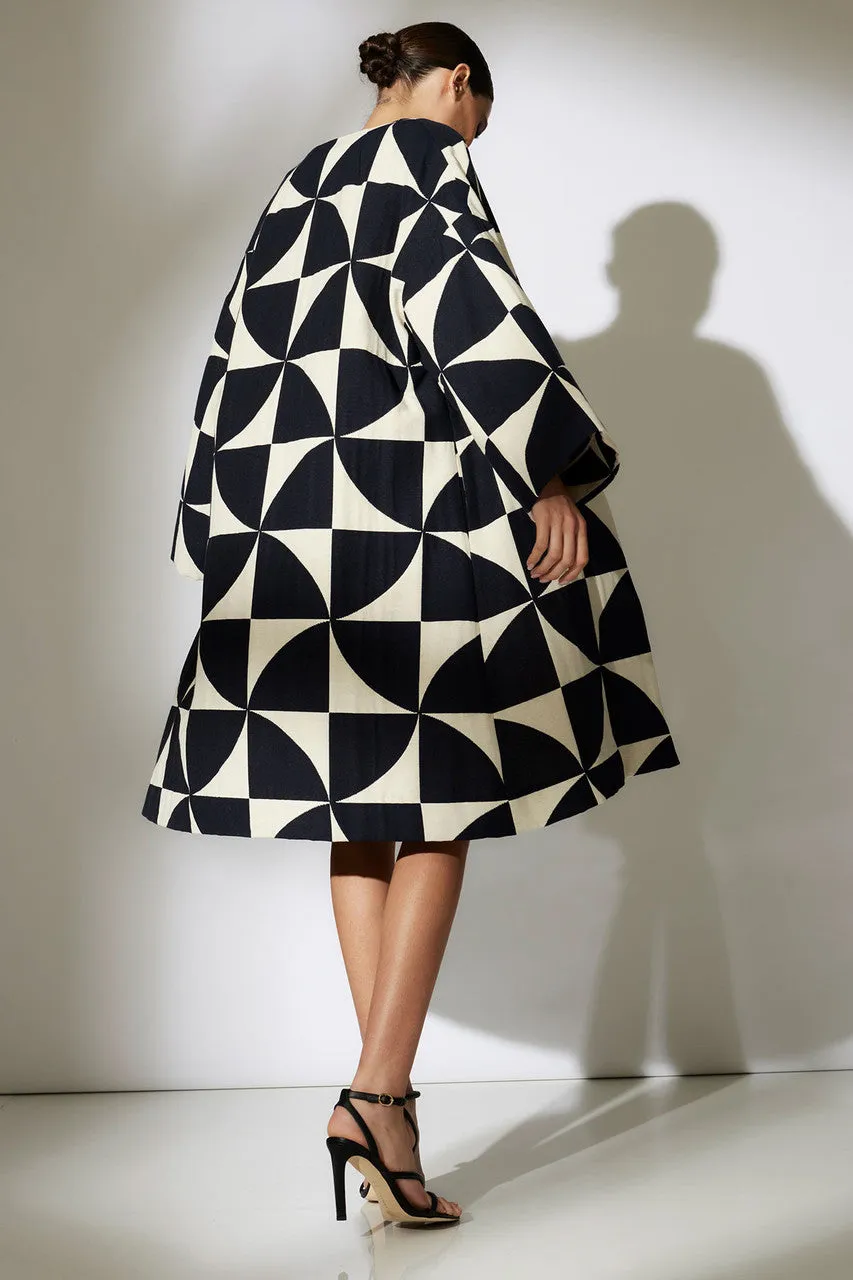 Geo Mod Jacquard Coat