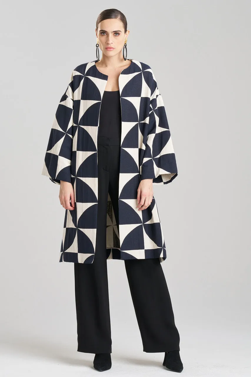 Geo Mod Jacquard Coat