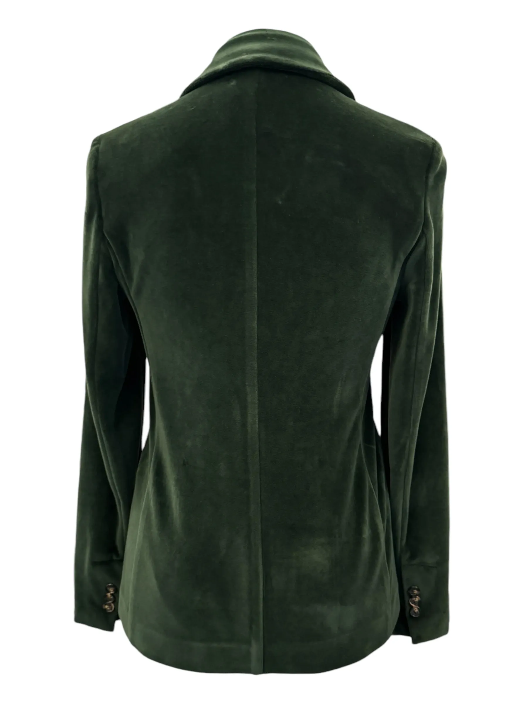 GoodMatch Soft Blazer - Dark Green Velvet