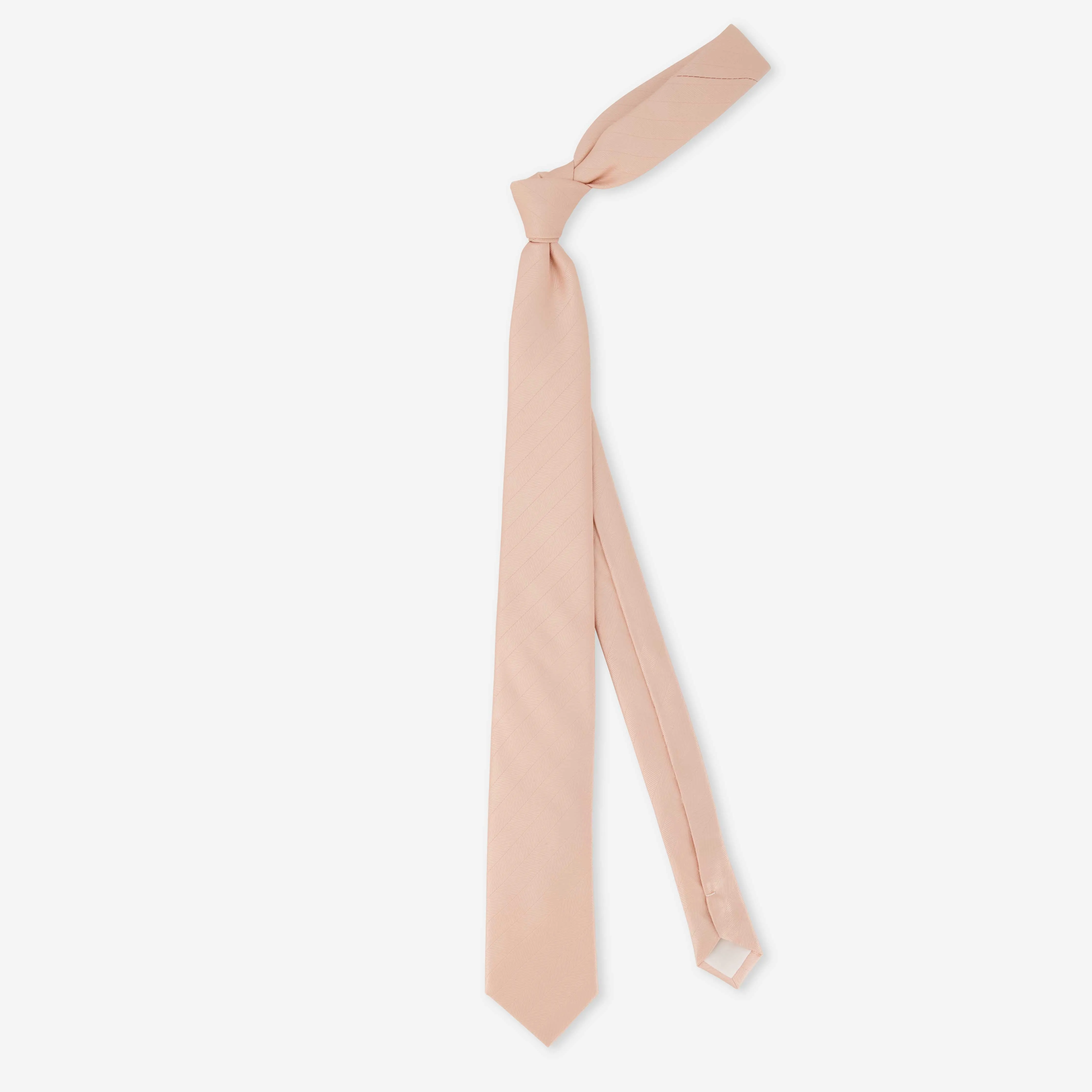 Herringbone Vow Blush Pink Tie