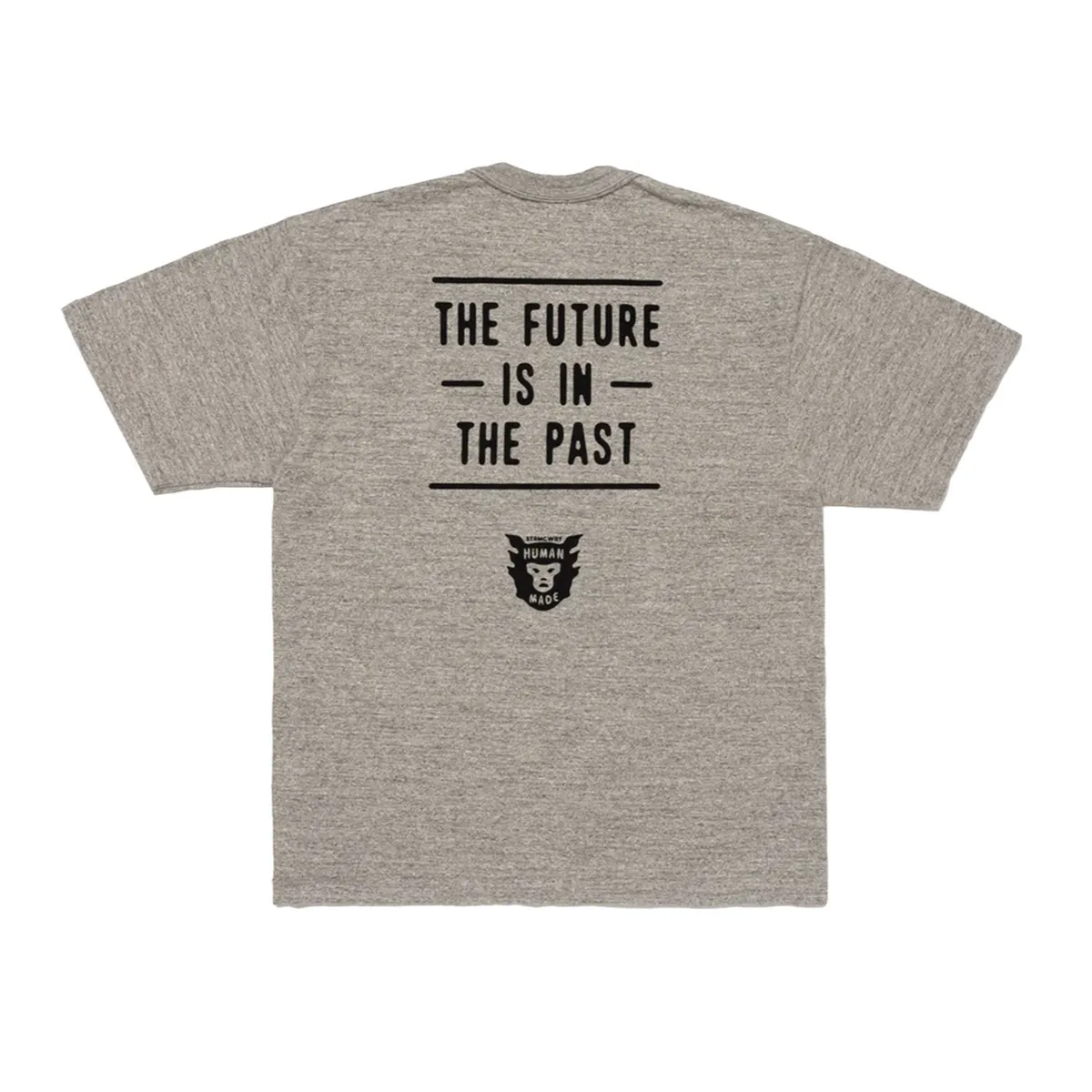 Human Made Heart Badge Slogan Tee Grey