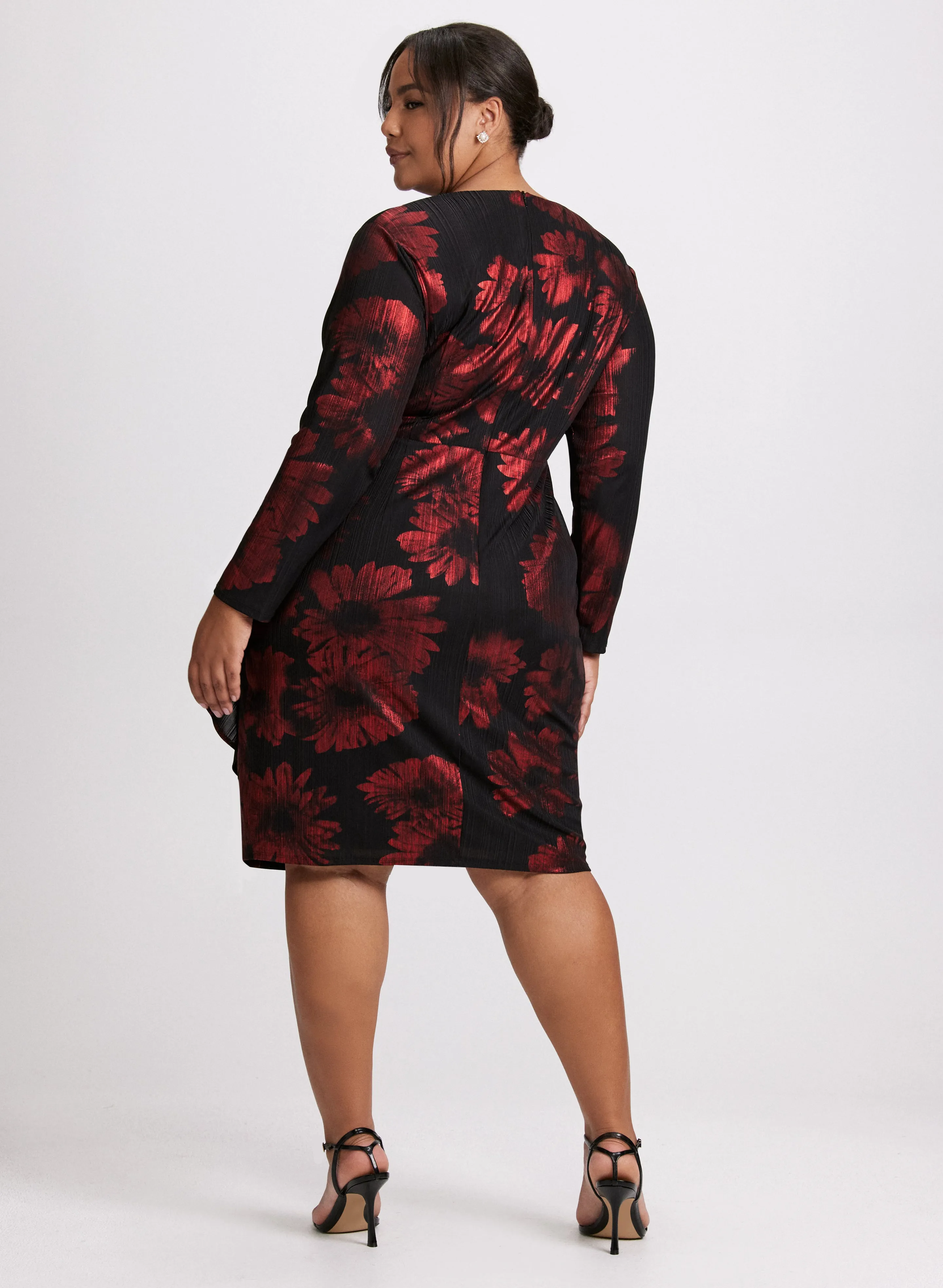 Jersey Poppy Print Dress