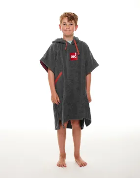 Kids Towelling Change Robe - Grey