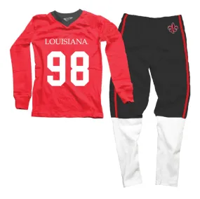 Louisiana Lafayette Ragin' Cajuns Kids Football Pajamas