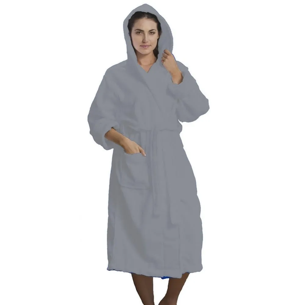 Microfiber Hooded Adult Bathrobes