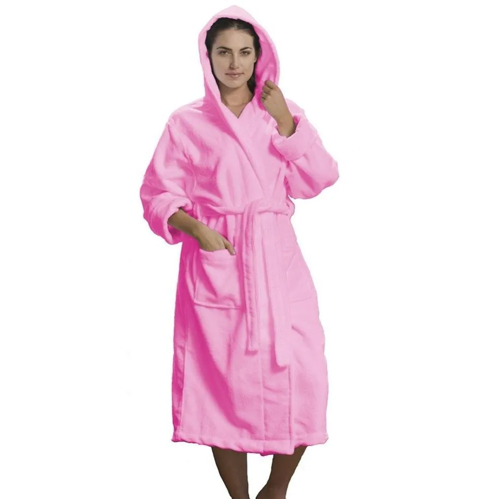 Microfiber Hooded Adult Bathrobes