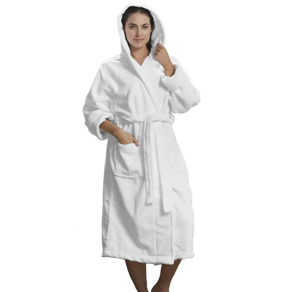 Microfiber Hooded Adult Bathrobes