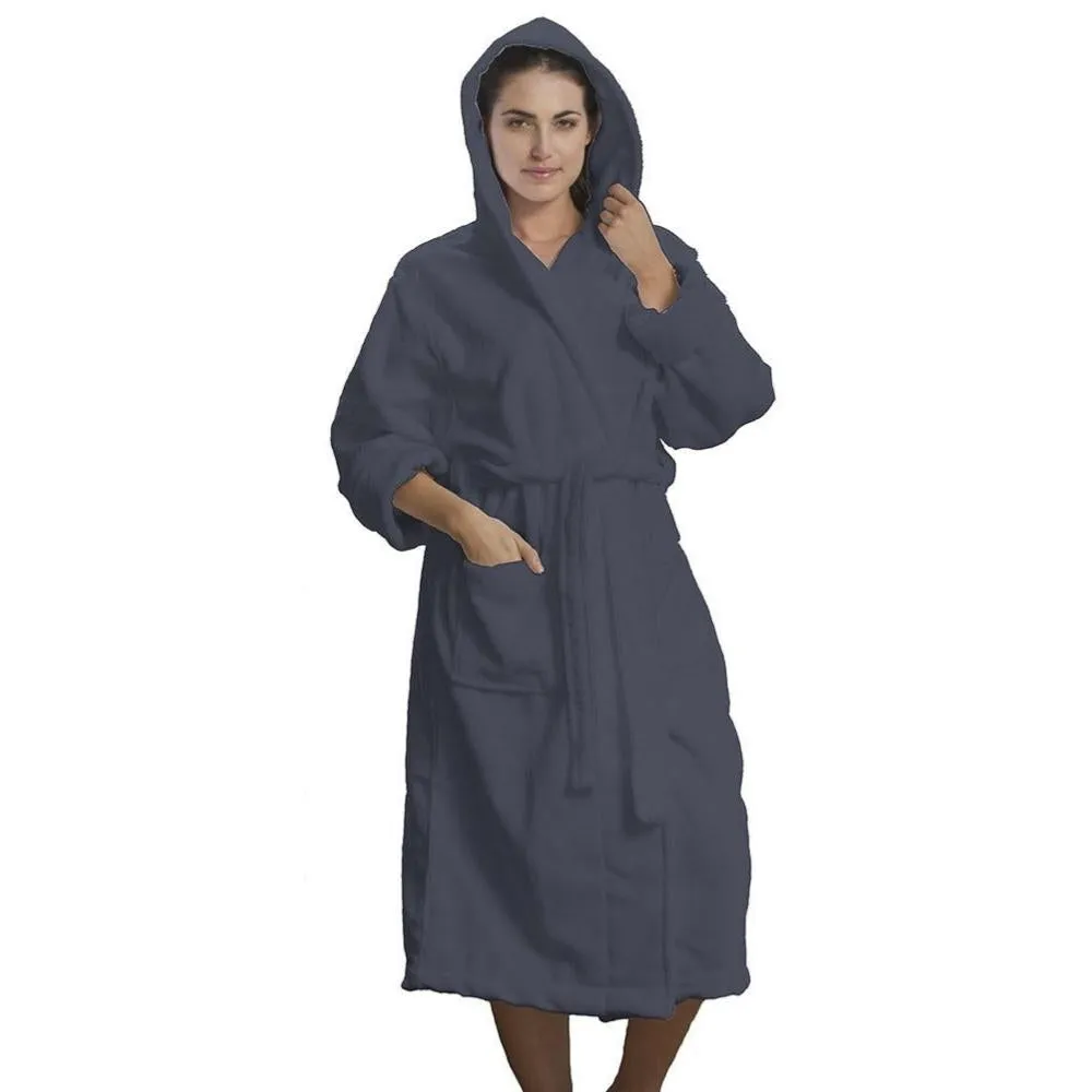 Microfiber Hooded Adult Bathrobes