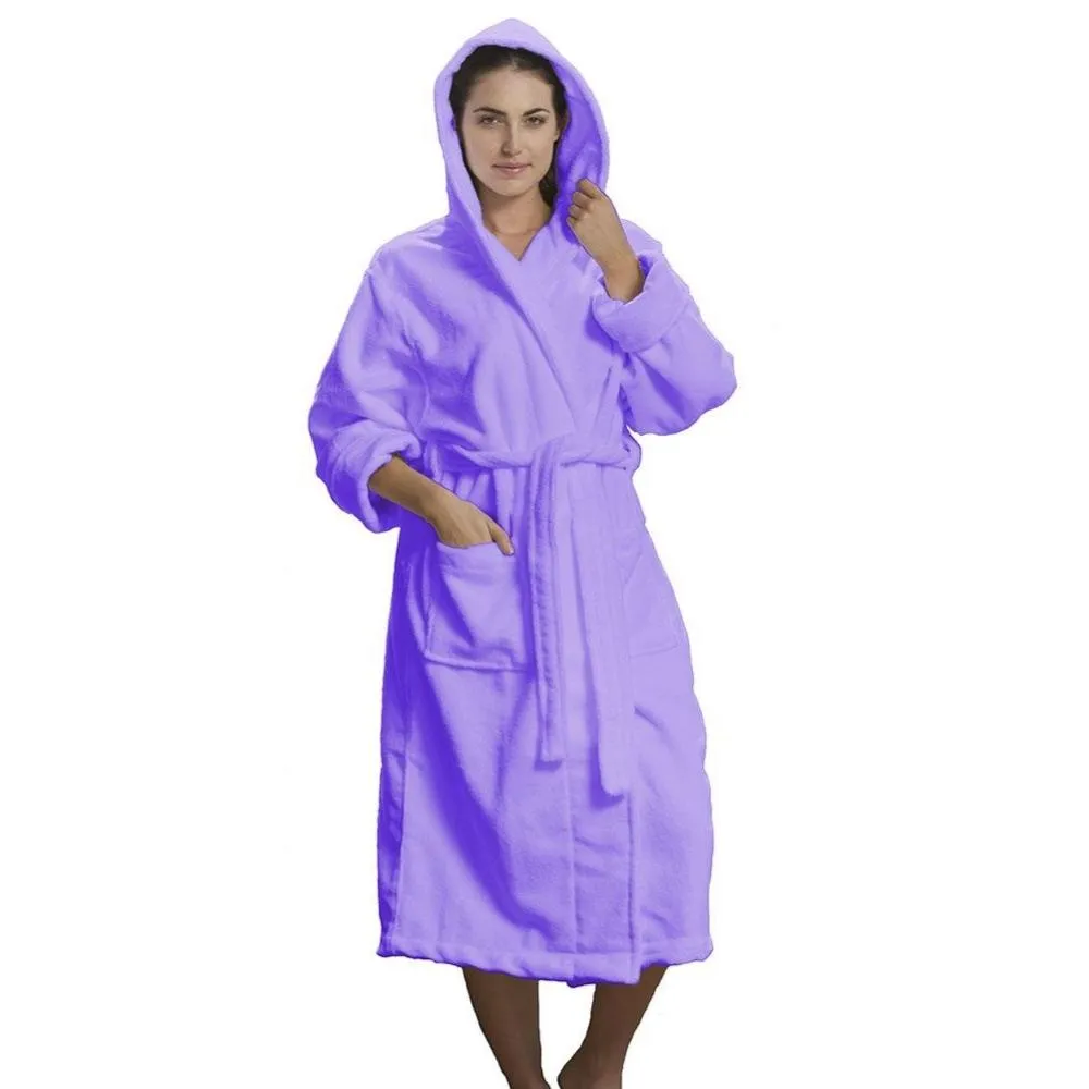 Microfiber Hooded Adult Bathrobes