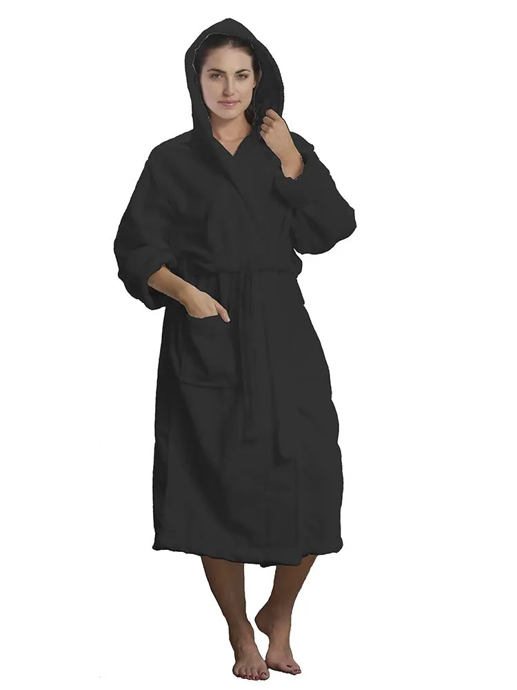 Microfiber Hooded Adult Bathrobes