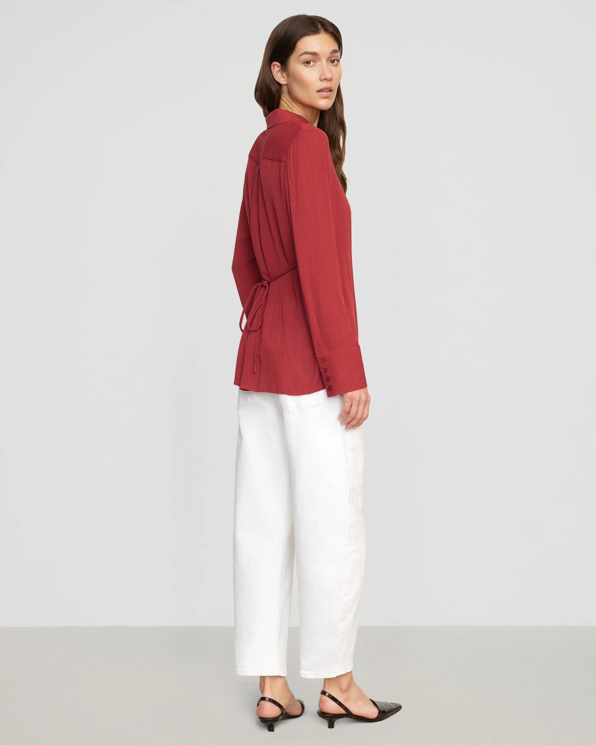 Navaz Tie-Back Shirt