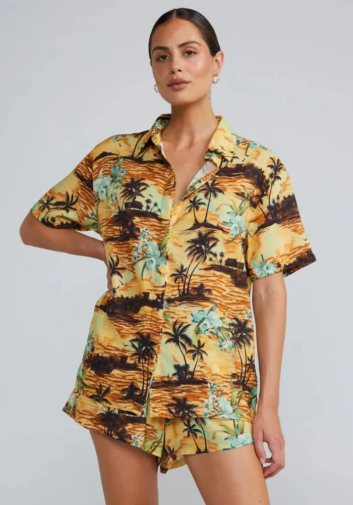 Palm Beach Slim Shirt- Sunset