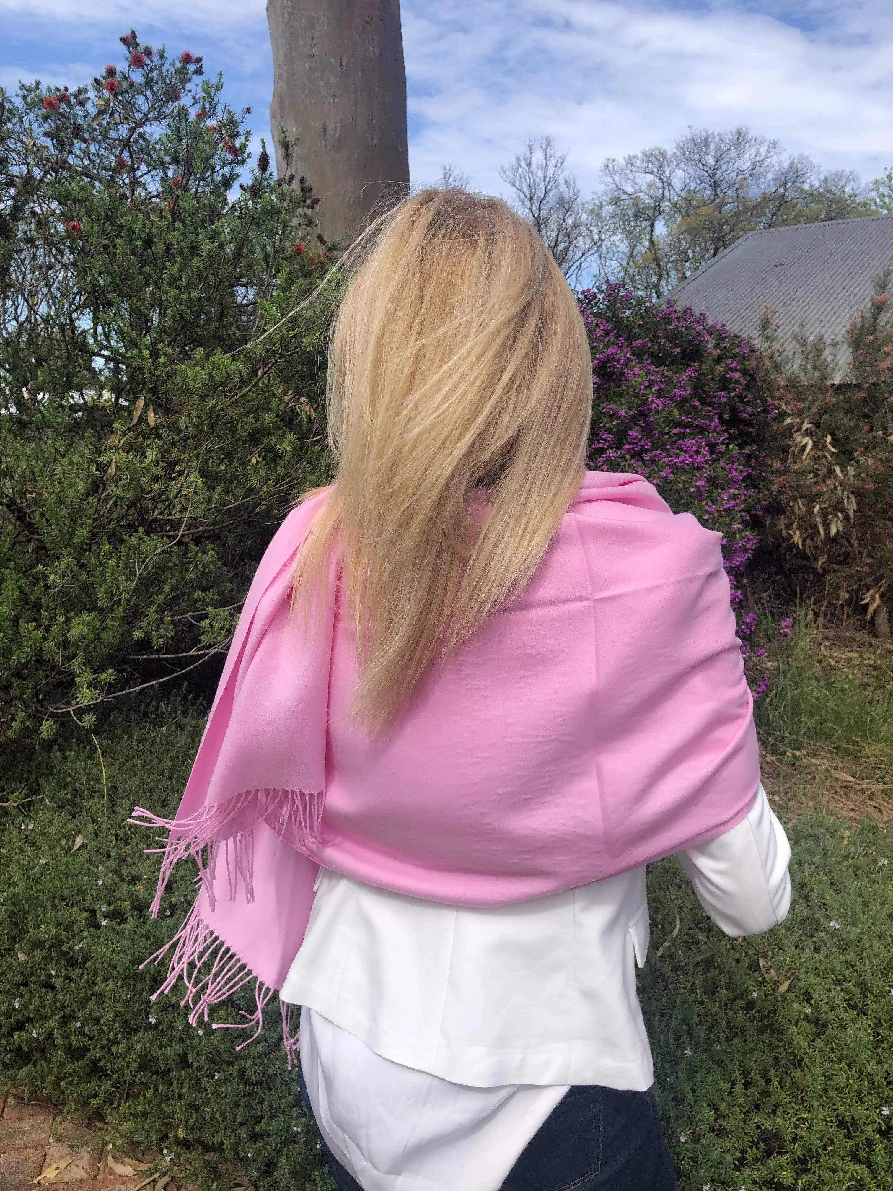 Pashmina Shawl - Romantic Pink Scarf