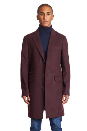 Peak Topcoat - slim - Dark Wine Soft Touch