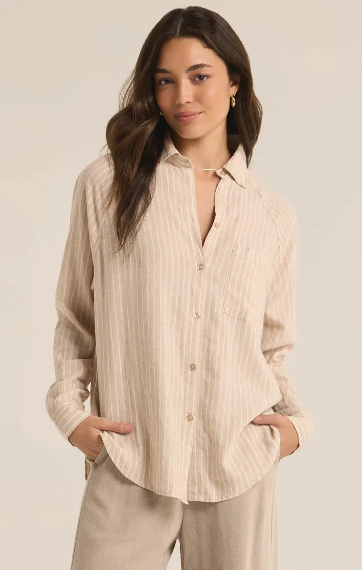 Perfect Linen Stripe Top