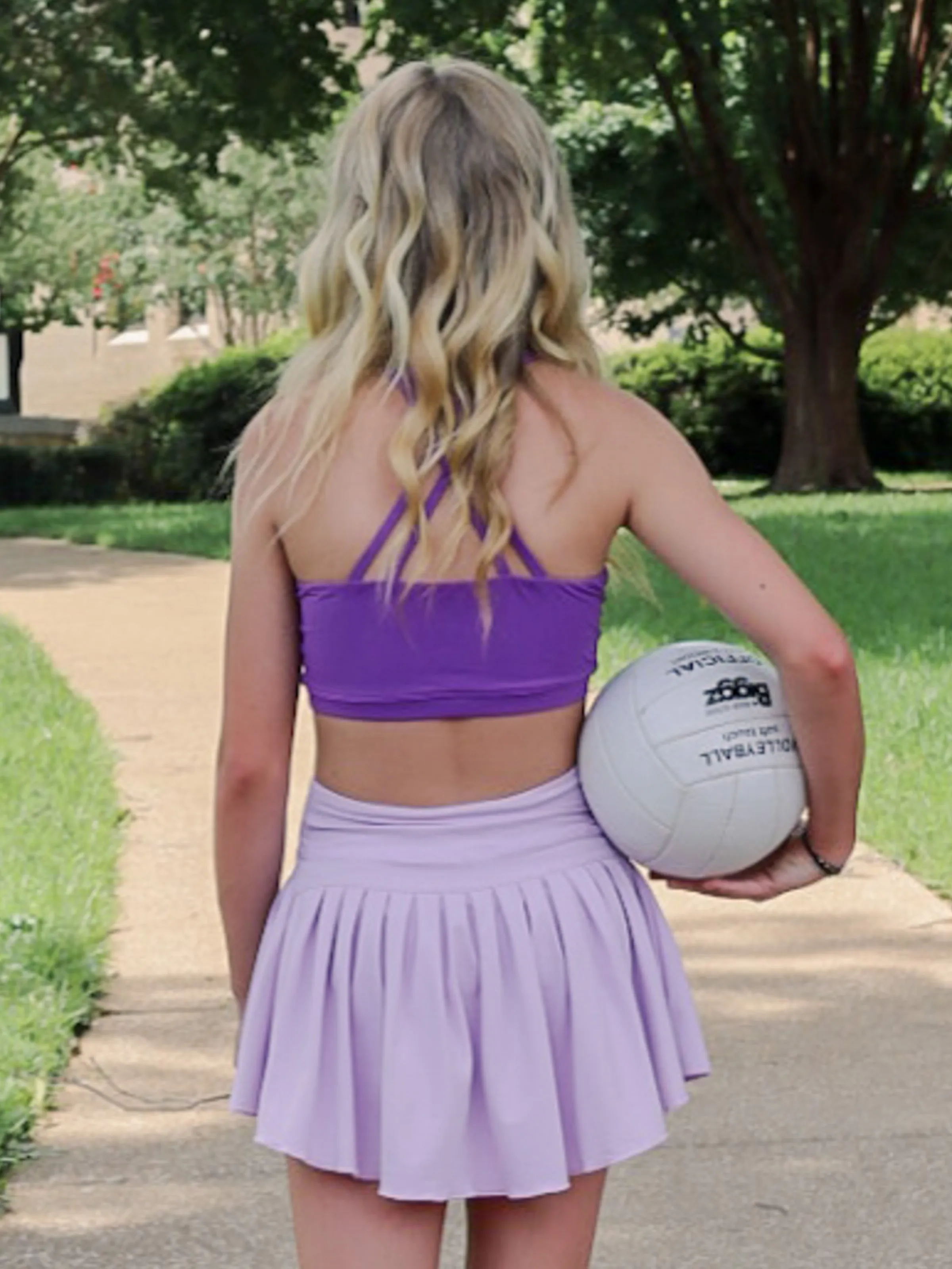 Pleated Tennis Skort - Purple Essence