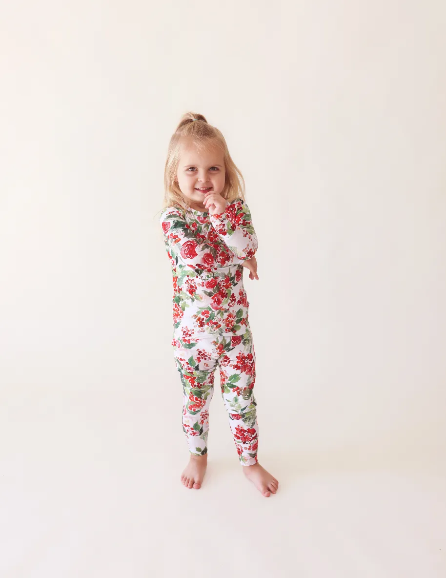 Posh Peanut Basic Long Sleeve Loungewear Pajama & Pants in Beatrix