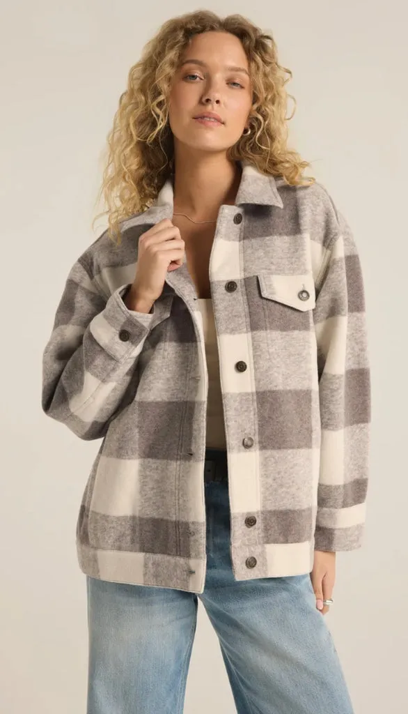 Preston Knit Plaid Jacket