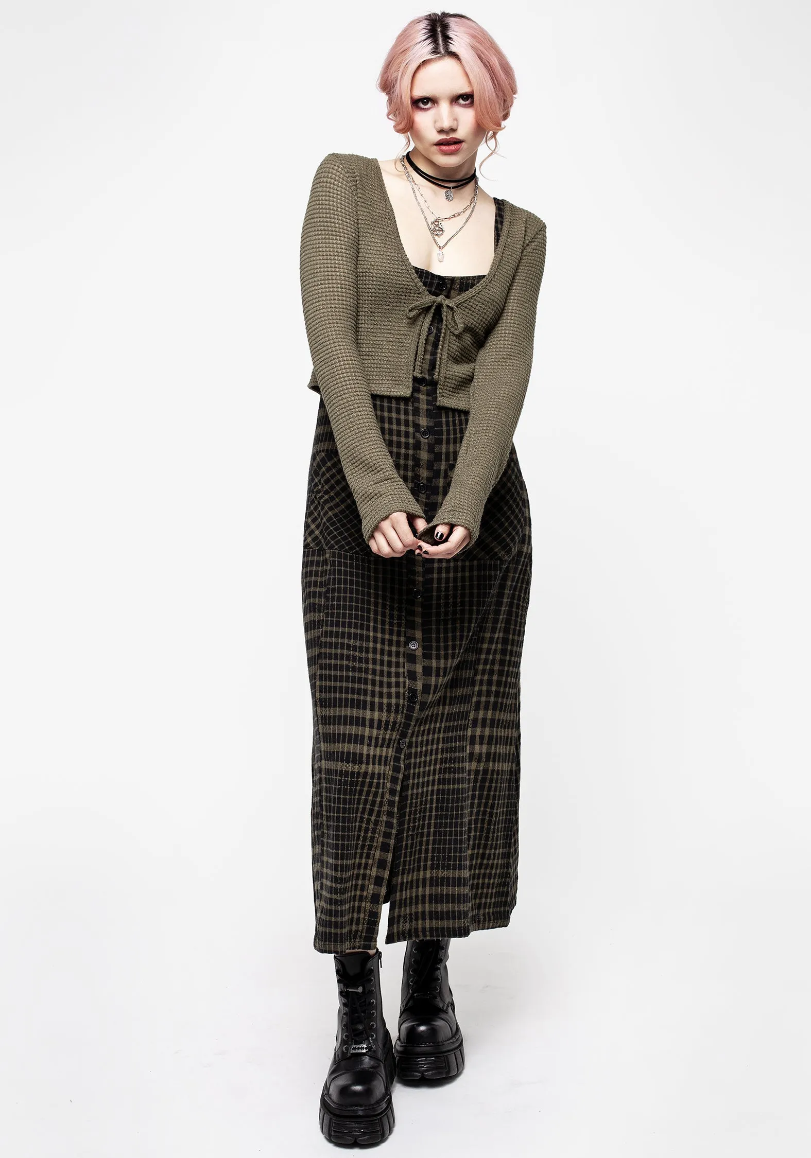 Retrograde Textured Tie Front Cardi