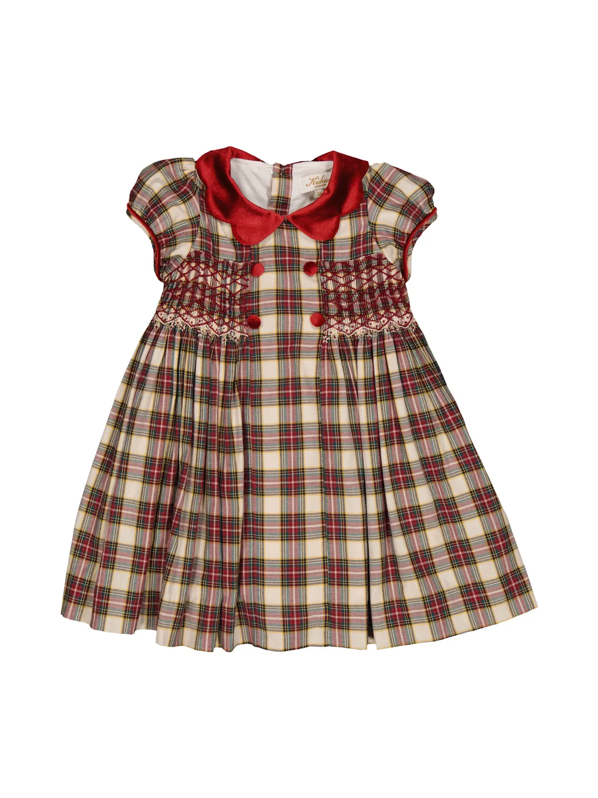 Risette Tartan Smocked Dress