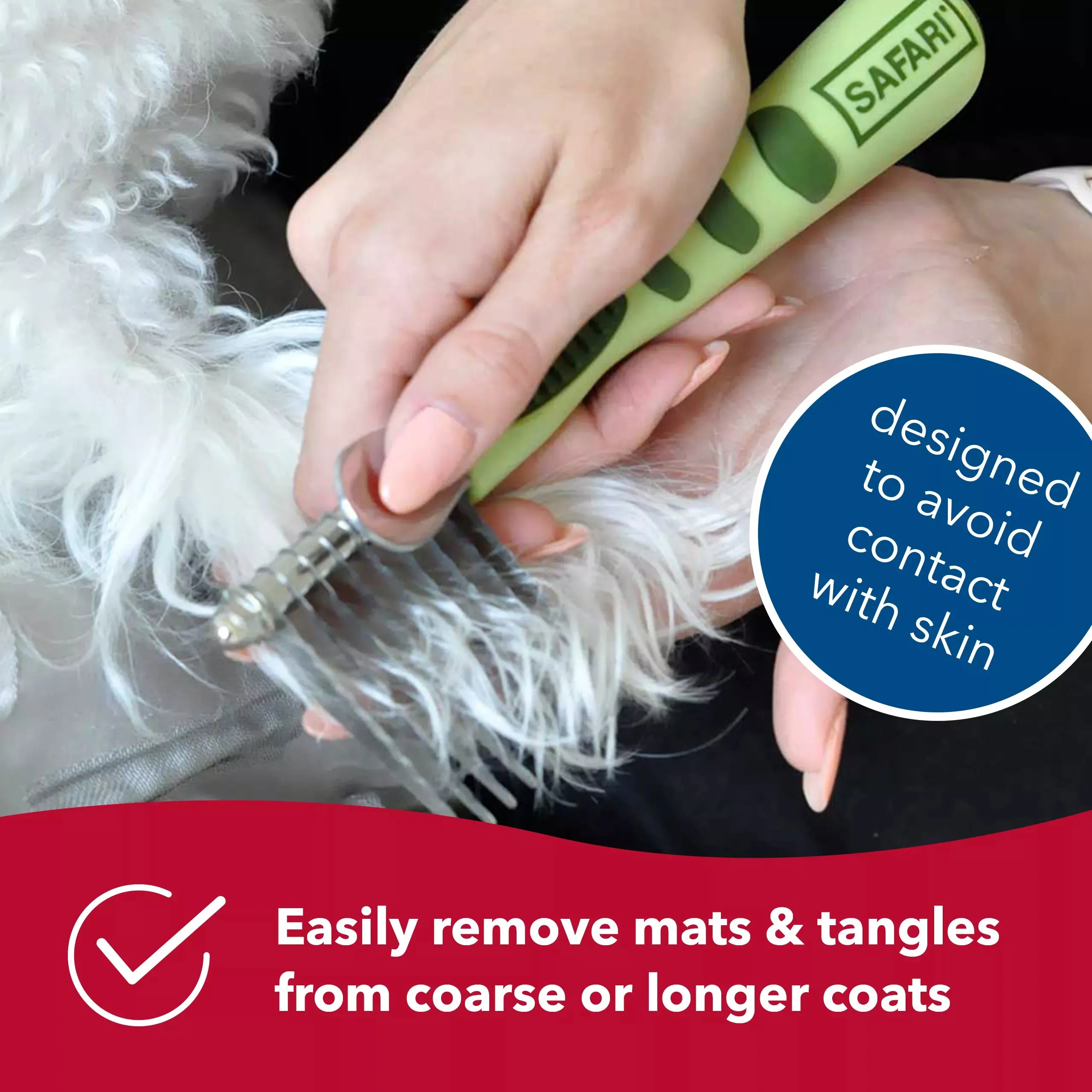 Safari De-Matting Comb For Dogs