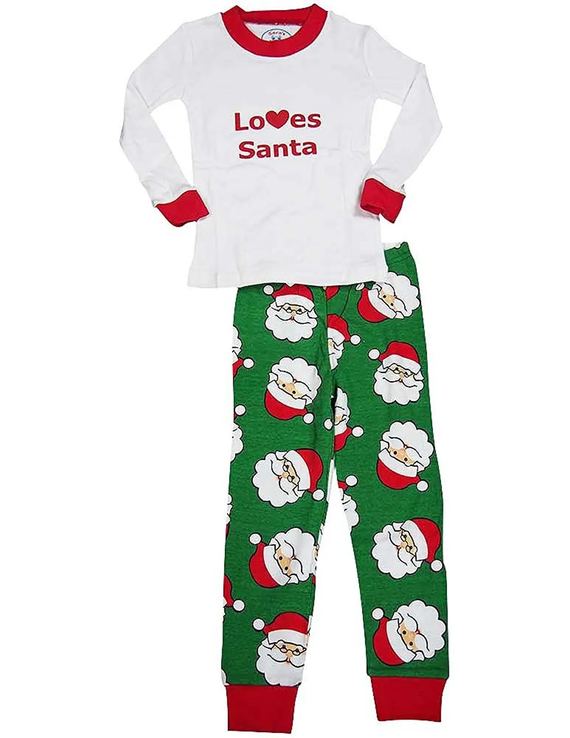 Sara's Prints - Little Girls' Long Sleeve Long John Pajamas